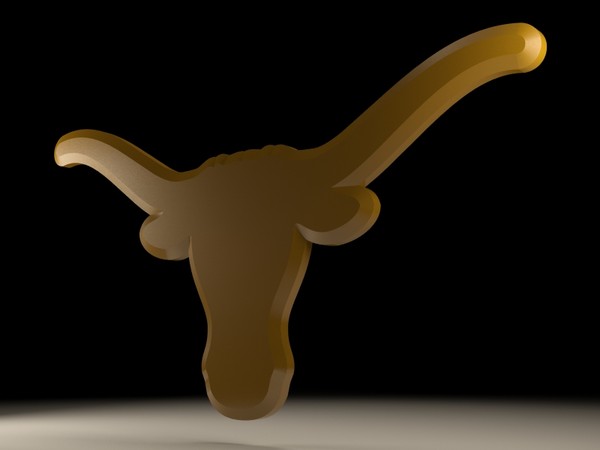 logo university texas 3d obj - University of Texas logo... by NickHester